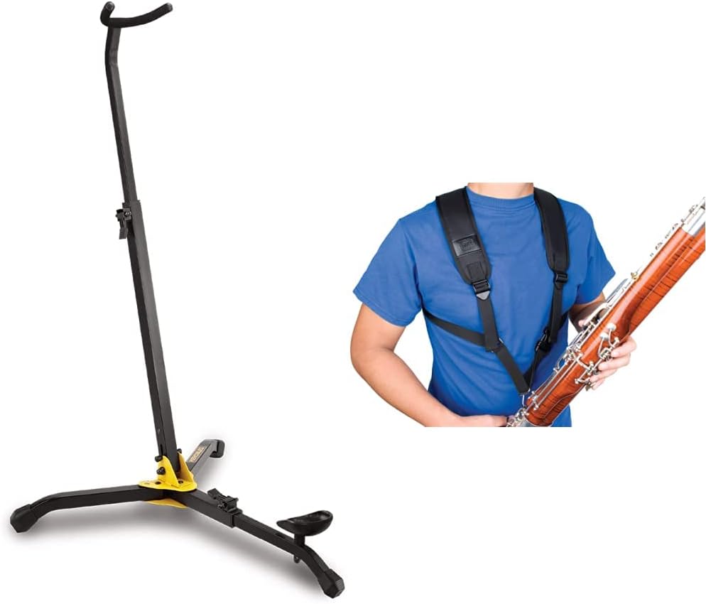 Hercules DS561B Bass Clarinet Stand and Protec Bassoon Harness