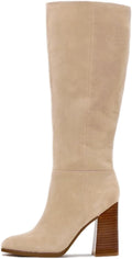 Erocalli Knee High Faux Suede Tall Boots for Wide Calves