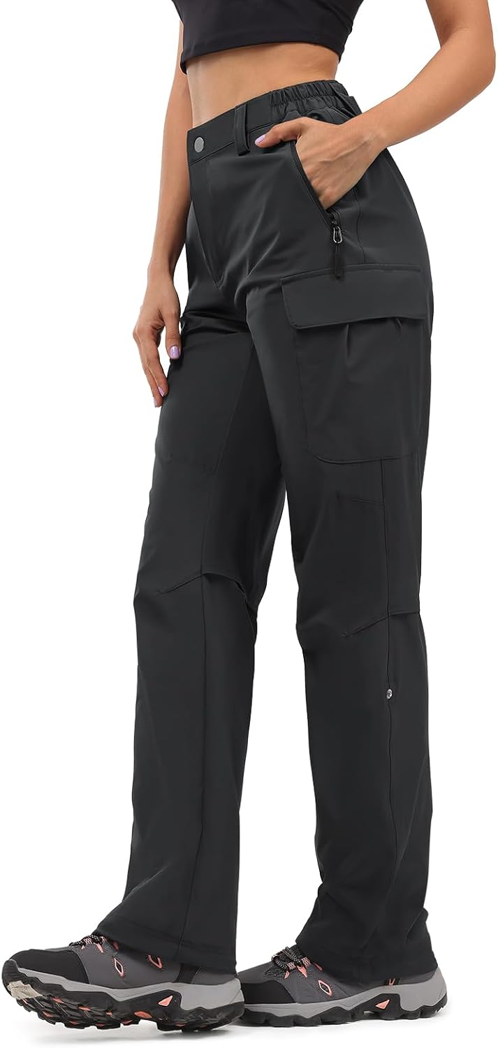 Moosehill Women's Hiking Pants Quick Dry Lightweight Cargo Style