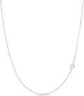 KEZEF 18k Gold Over Sterling Silver 1mm Box Chain Necklace - Thin 38