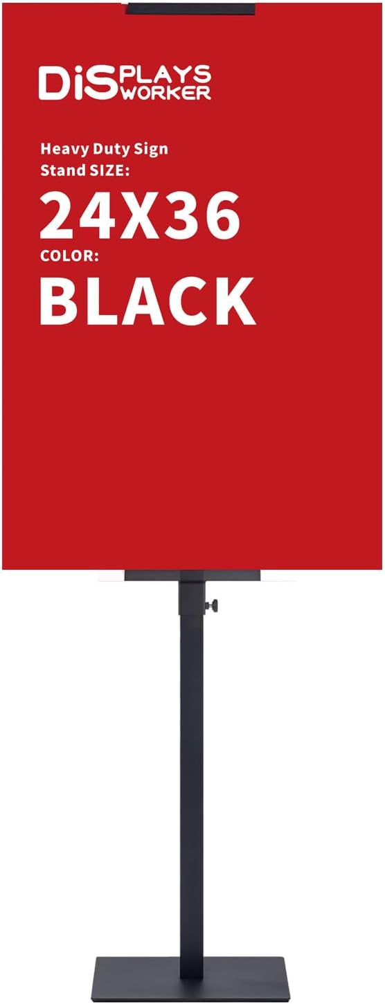 DISPLAYSWORKER Double Sided Banner Stand for Indoor & Outdoor Use