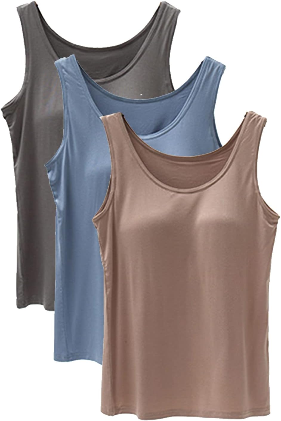 Tank Top with Built in Bra Cup for Women Casual Comfort
