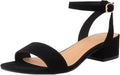1 Inch Low Heel Dressy Sandal for Women - Comfortable Open Toe Ankle