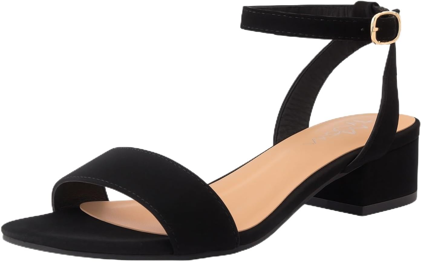 TruFox 1 Inch Low Heel Dressy Sandal for Special Occasions