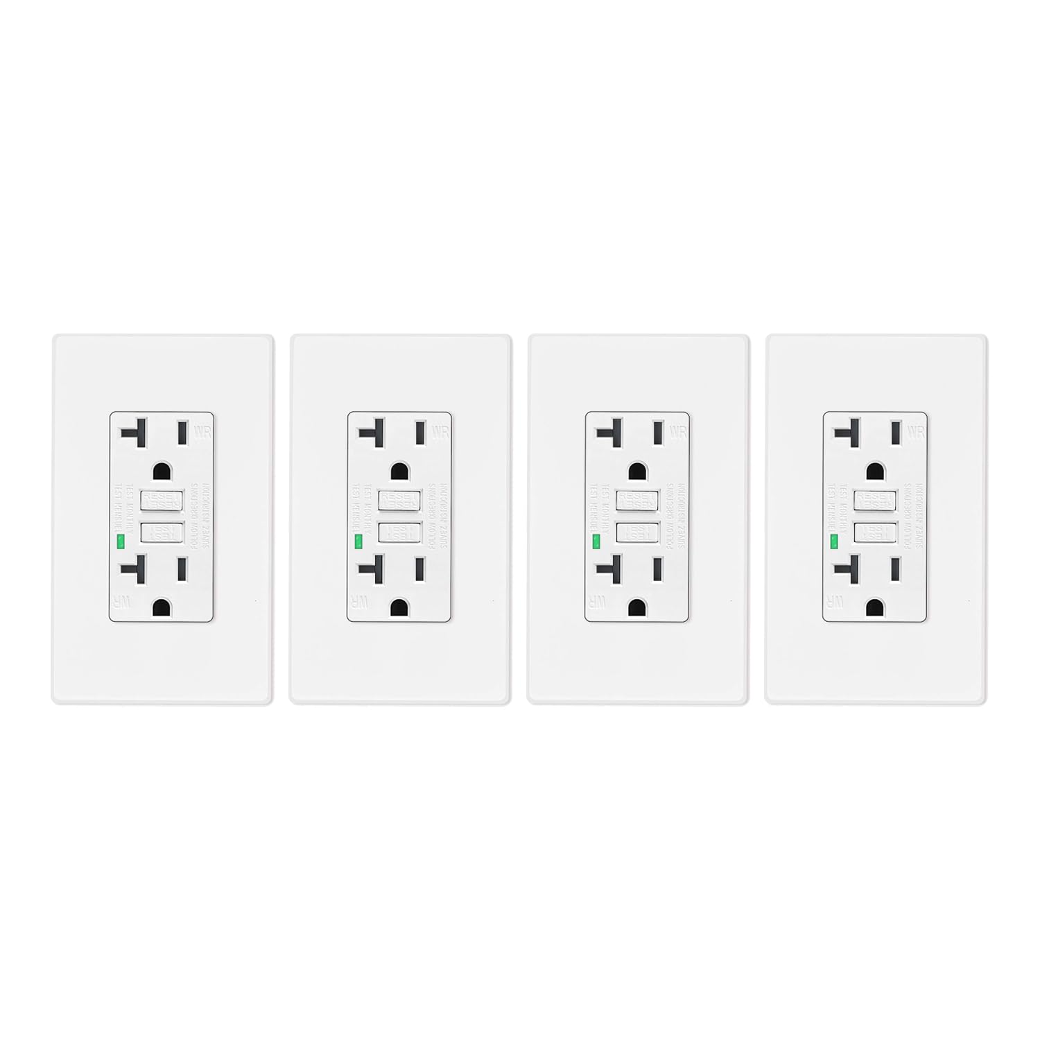20A GFCI Outlet with LED Indicator for Indoor and Outdoor Use
