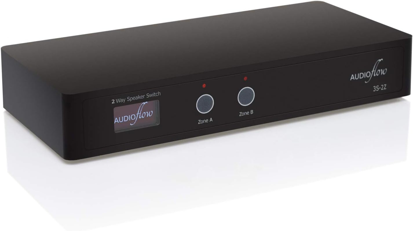Audioflow 2 Way Speaker Switch Selector Box for Smart Homes
