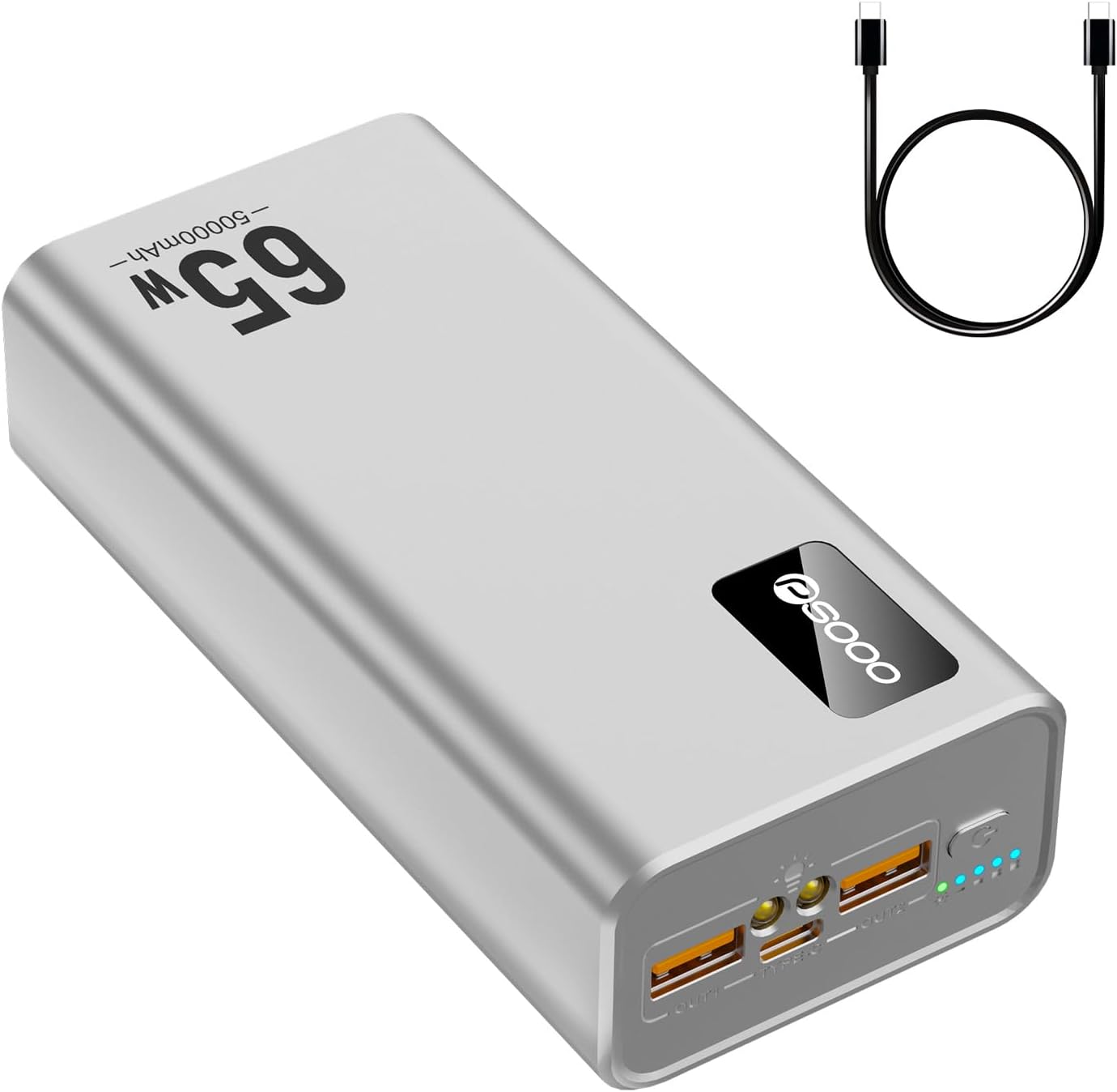Power Bank Fast Charging 50000mAh with 65W Output for Laptops