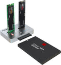 AOKO M.2 NVMe to SATA Duplicator Docking Station - Tool-Free Clone