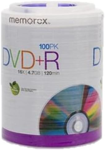 Memorex 16X DVD+R 100 Pack for High Volume Data Recording