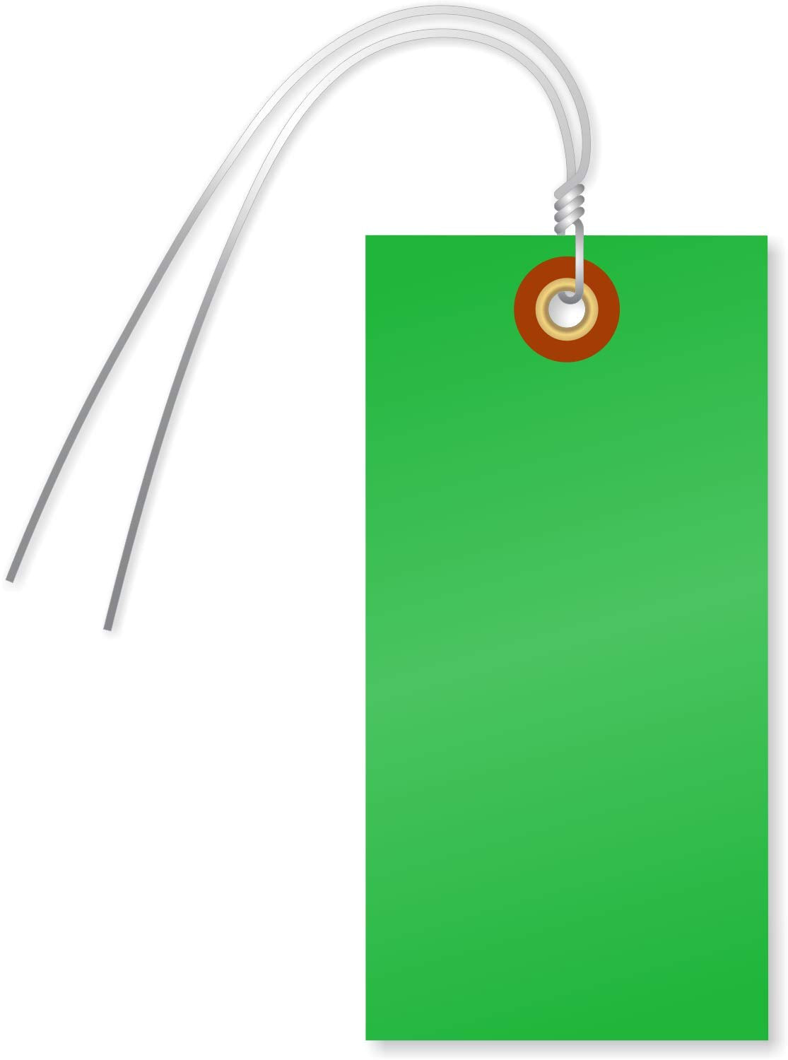 Durable 4.75 x 2.375 inch Blank Tyvek Shipping Tags - Pack of 100
