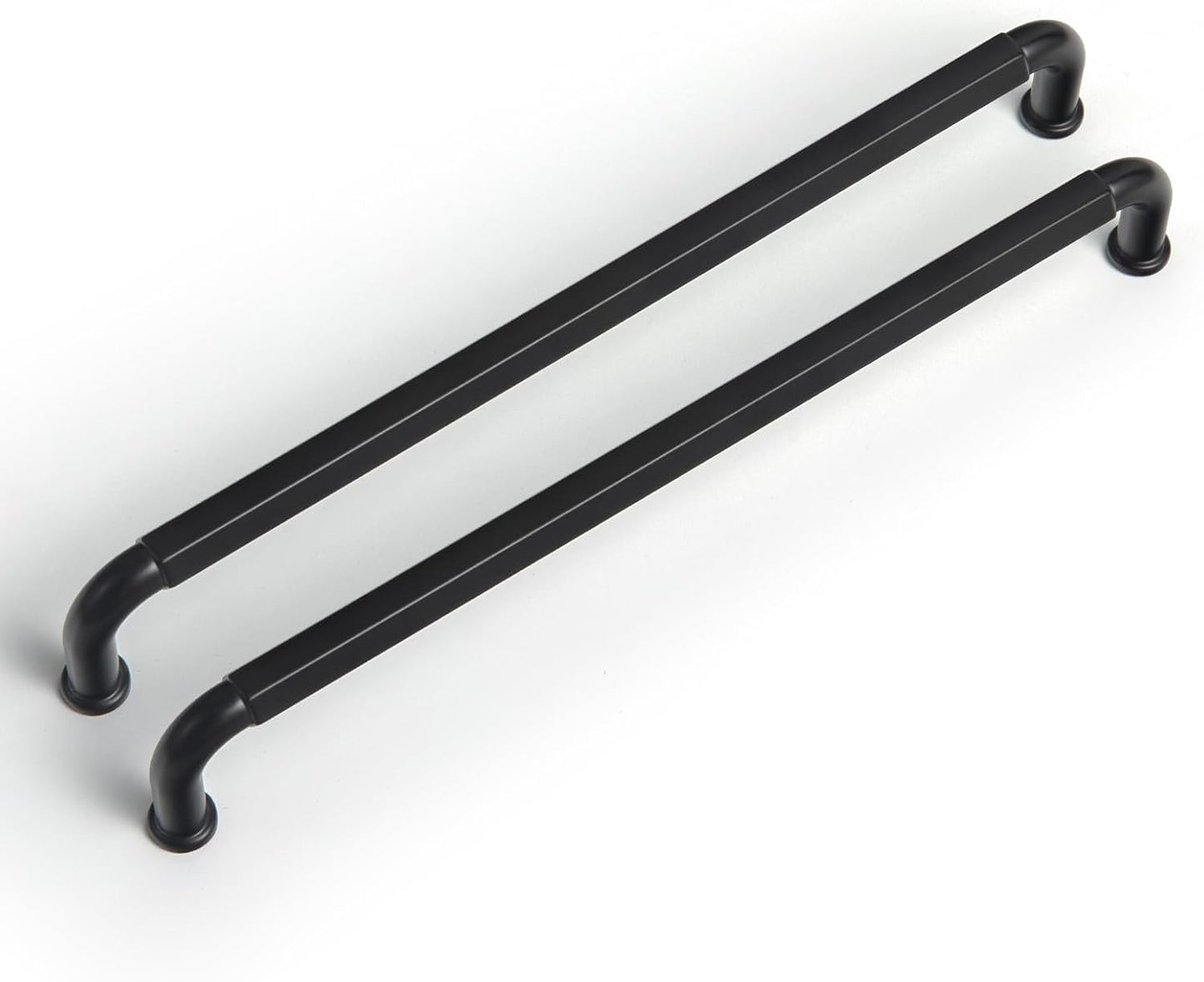 Goo-Ki 6 Pack 7-1/2 Inch Matte Black Zinc Alloy Cabinet Pulls