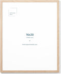 Opposite Wall 16x20 in Natural Solid Oak Picture Frame - Versatile