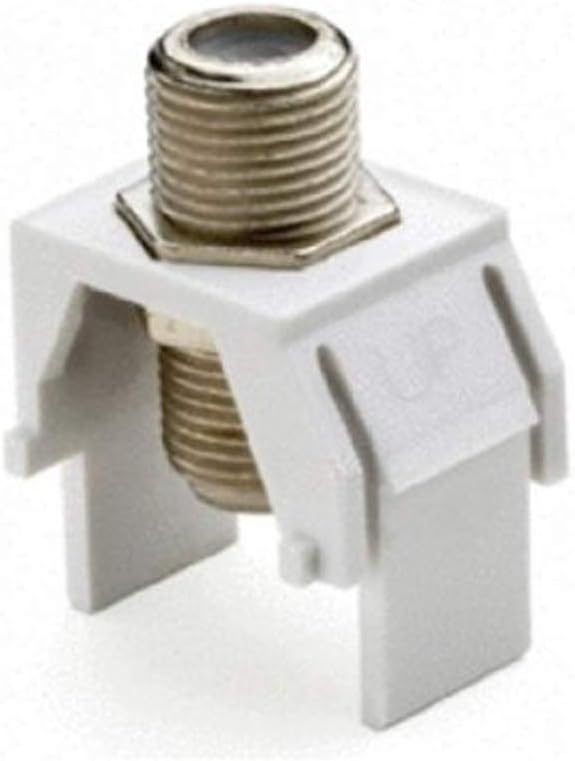 On-Q WP3479-WH Coax F-Connector for Keystone Wall Plates