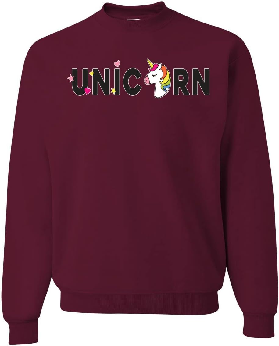 Wild Bobby Unicorn Rainbow LGBTQ Pride Unisex Crewneck Sweatshirt
