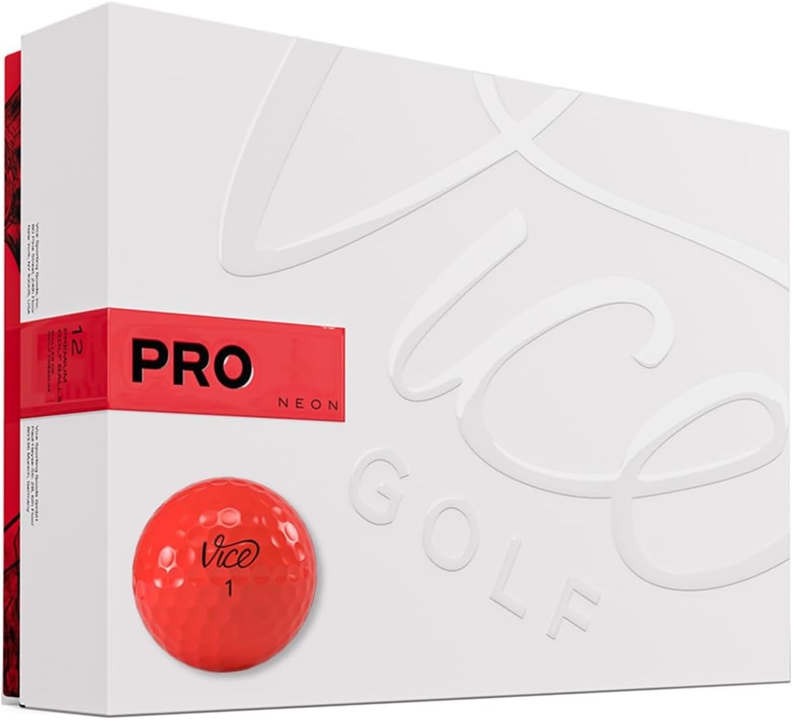 Vice Pro Golf Balls for Advanced Golfers with Maximum Spin Control