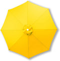 10ft/9ft/7.5ft Patio Umbrella Replacement Canopy - 6/8 Rib Fit