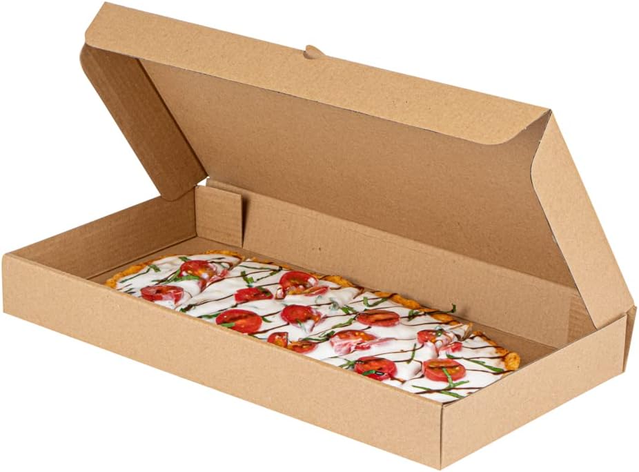 Eco-Friendly Flatbread Takeaway Boxes for Delicious Pizzas