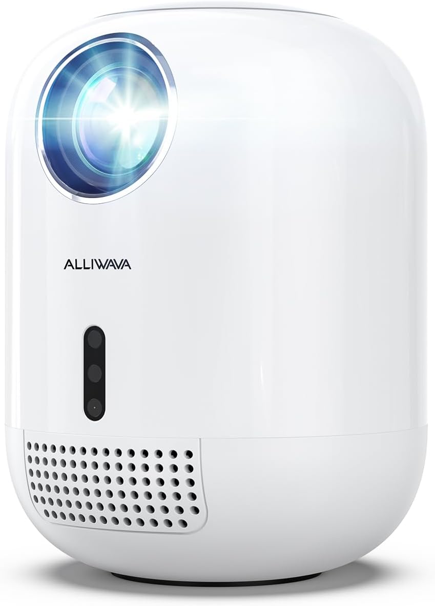 Portable 4K Mini Projector with Auto Focus & 5G WiFi