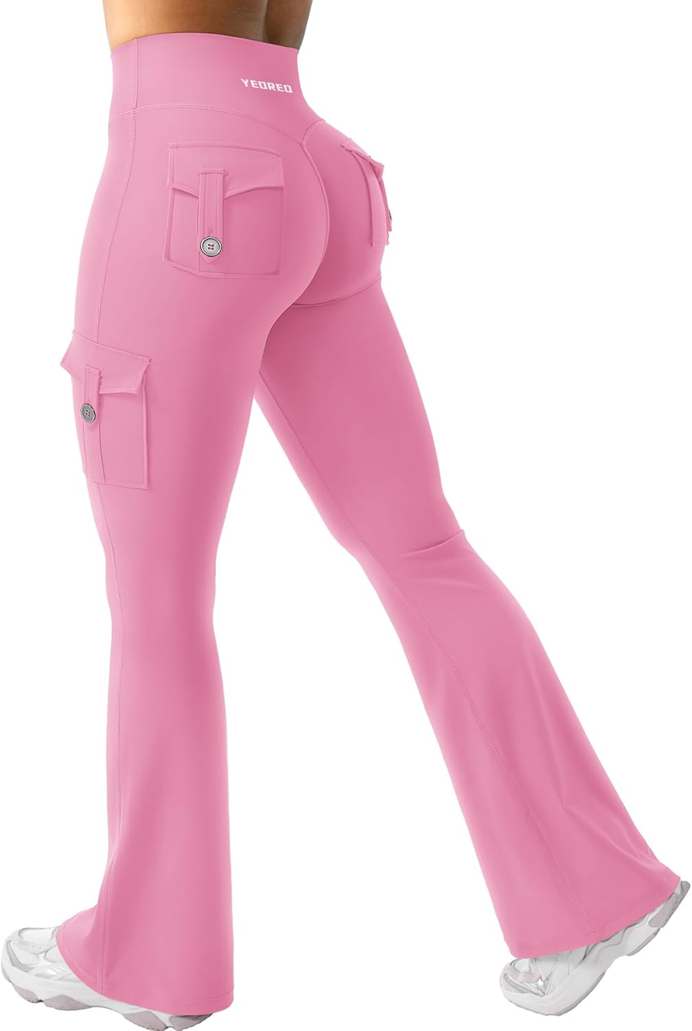 YEOREO CoreFlex Women Workout Flare Leggings with Pockets