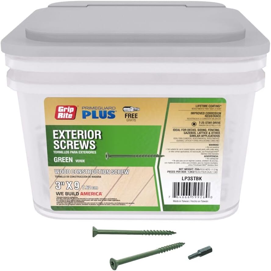 Grip-Rite PrimeGuard Plus No. 9 Wire 3 in. Deck Screws Review
