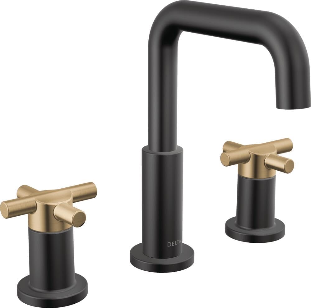 Delta Nicoli Matte Black Bathroom Faucet for Elegant Vanities