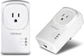 Powerline 500 AV Nano Adapter Kit with Built-In Outlet - Renewed