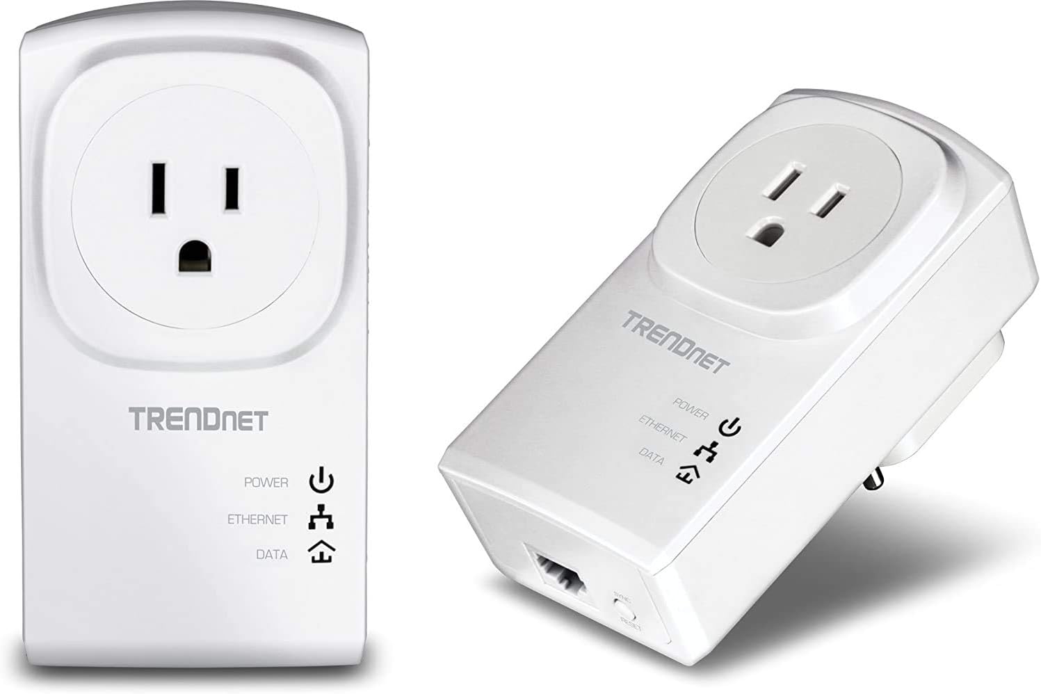 TRENDnet Powerline 500 AV Nano Adapter Kit with Pass-Through Outlet