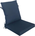 20x42 in Outdoor Dining Cushion Set Navy Blue - Durable Comfort