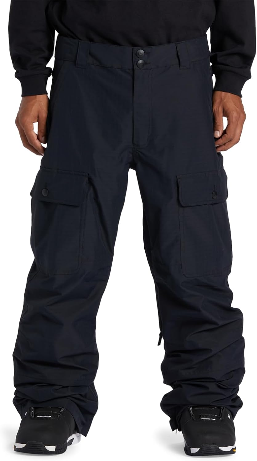 DC Shell Snowboard Pants - Waterproof & Versatile | Black, Large
