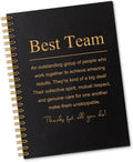 Best Team 160 Blank Pages Spiral Notebook - Portable A5 Team Gift