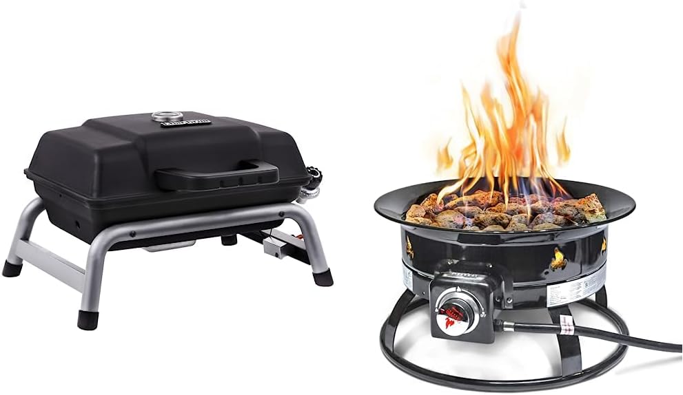 Char-Broil Portable 240 Gas Grill & Outland Living Fire Pit