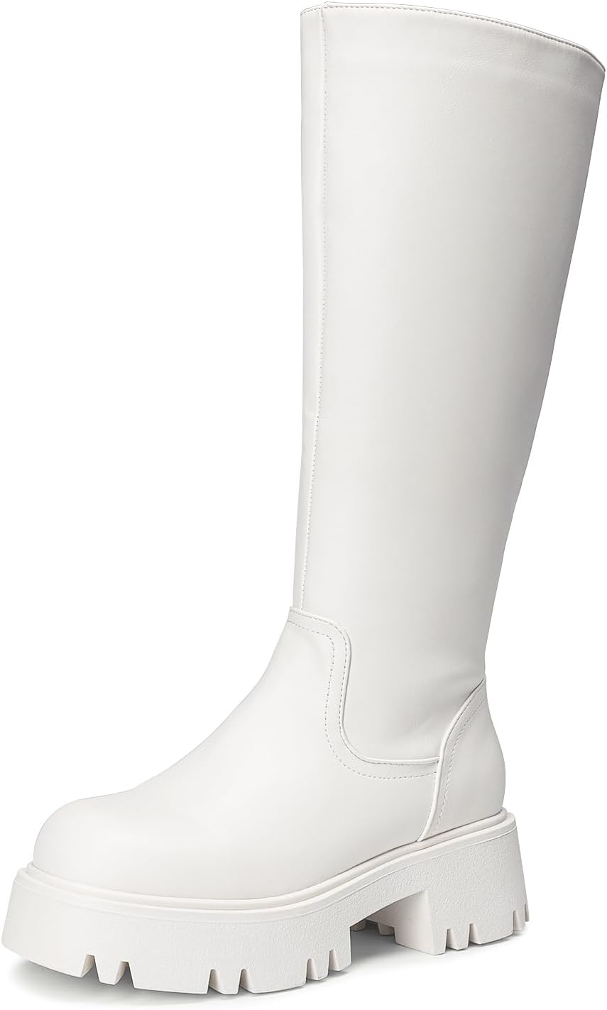 DREAM PAIRS Knee High Boots: Stylish Chunky Platform Footwear