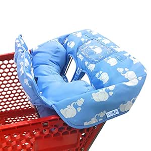 Soft Pillow Attached 2-in-1 Shopping Cart Cover for Baby
