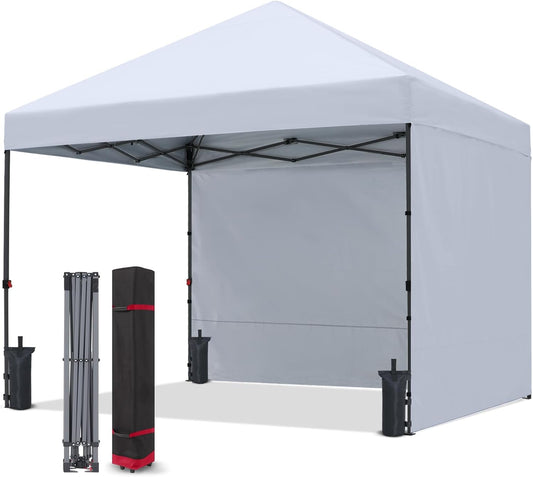 10x10 Pop Up Canopy with 2 Sidewalls by COOSHADE