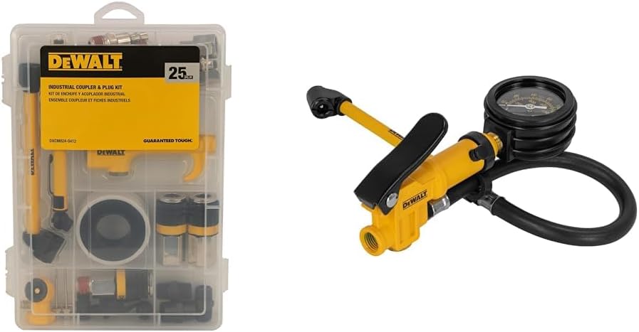 Dewalt 25-Piece Industrial Coupler Kit- Easy Inflation Solution
