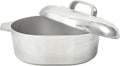 IMUSA 13in Cajun Cast Aluminum Oval Roaster with Lid - Even Heat
