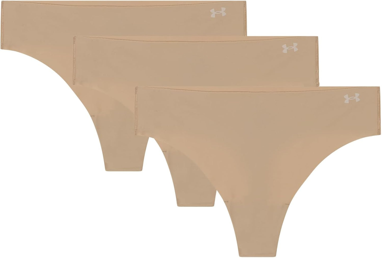 Under Armour Women's 3-pack Pure Stretch No Show Thong Underwear