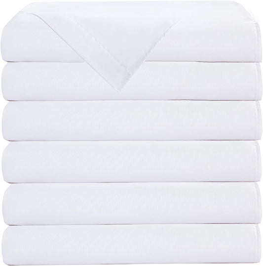 Bulk Full Flat Sheets White 6 Pack Quick Sort for Hosts