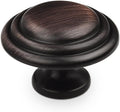 Bi-Fold Cabinet Knobs 1-3/8 in Oil Rubbed Bronze - 25 Pack