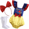 Cotton Princess Baby Birthday Romper Dress - Custom Name Option