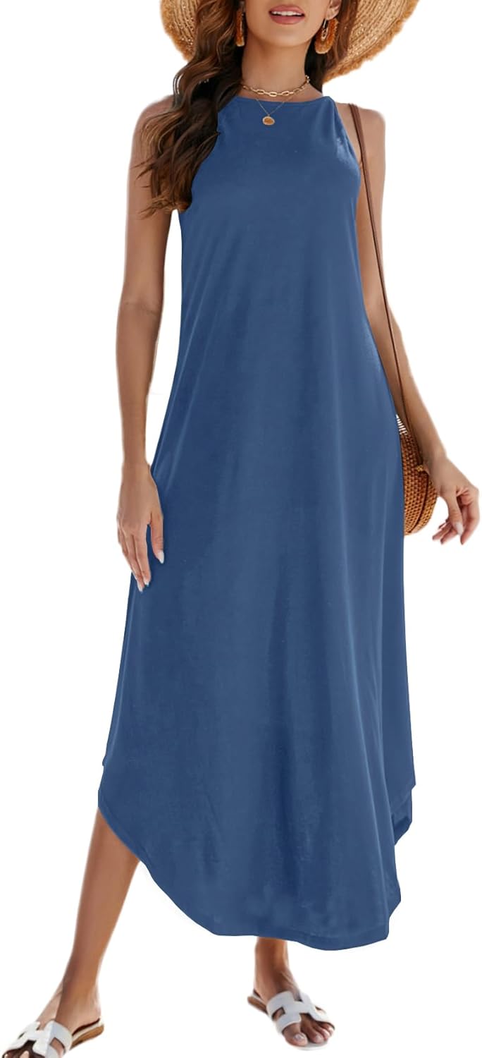 Halife Women's Summer Casual Sleeveless Beach Dress for All Occasions