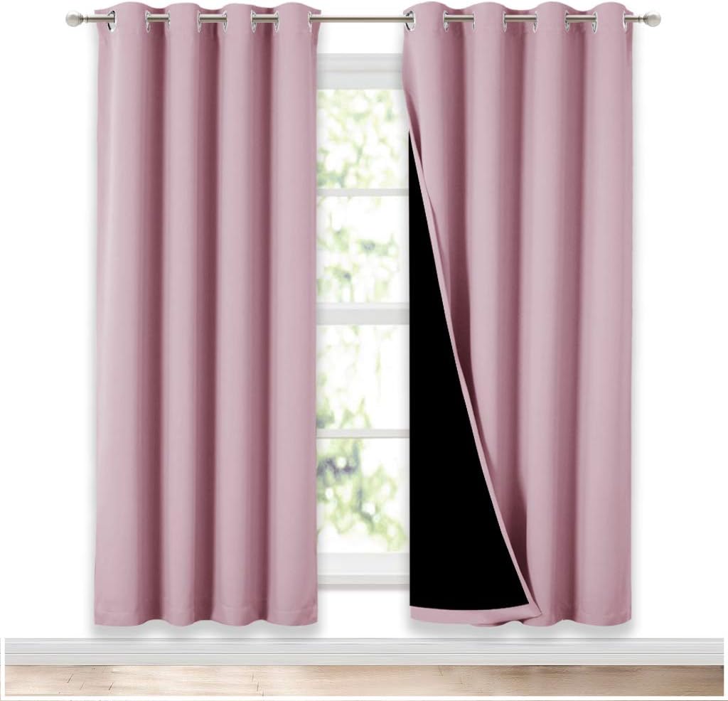 NICETOWN 100% Blackout Window Panel Curtains for Total Darkness