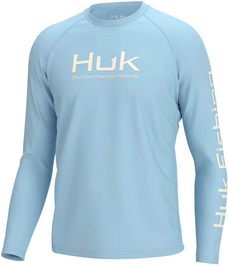 HUK Men's Pursuit Pattern Crew Sleeve Performance Shirt Review