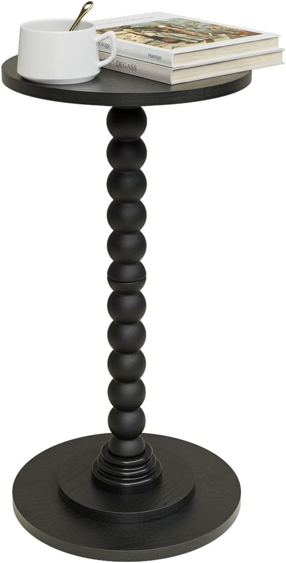 Masupu Round Side Table - Stylish End Table for Small Spaces