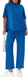 Yousify Women's Oversized Lounge Set - Cozy Two Piece Outfit Pants