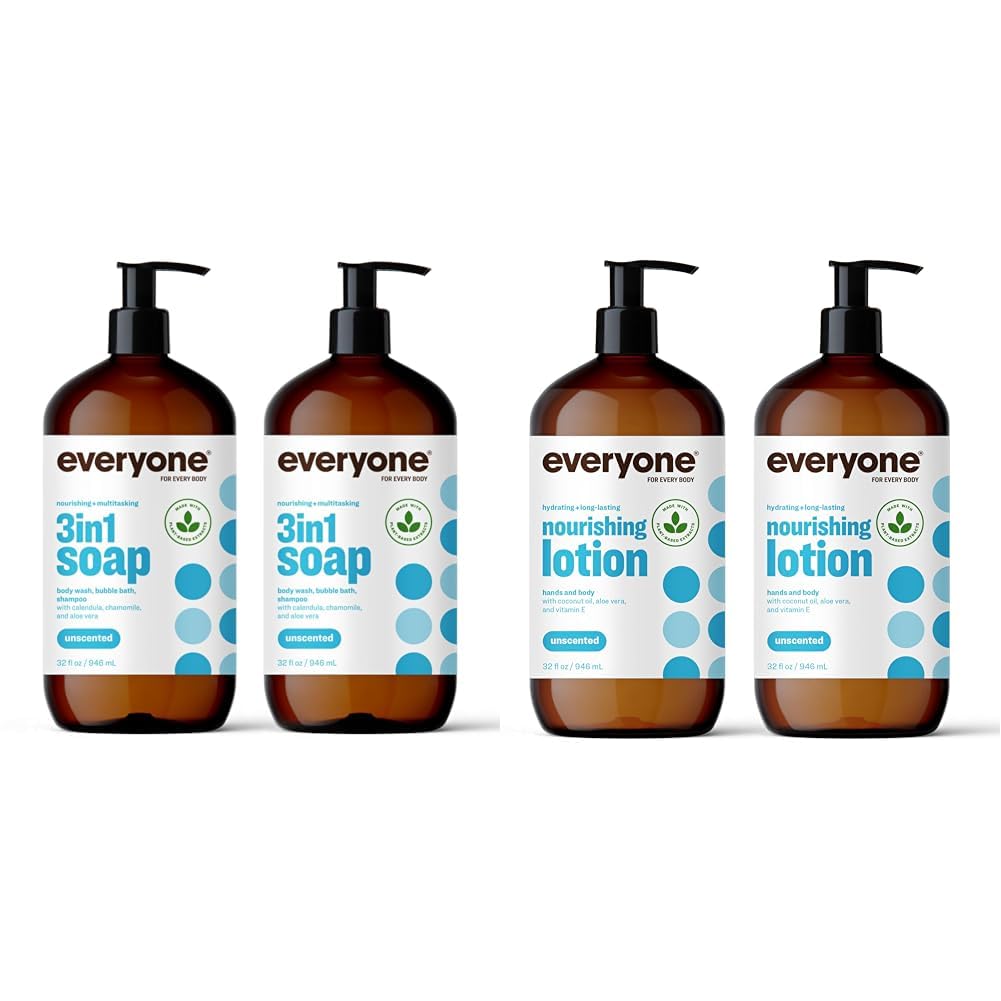Everyone 3-in-1 Soap and Nourishing Lotion Bundle for All