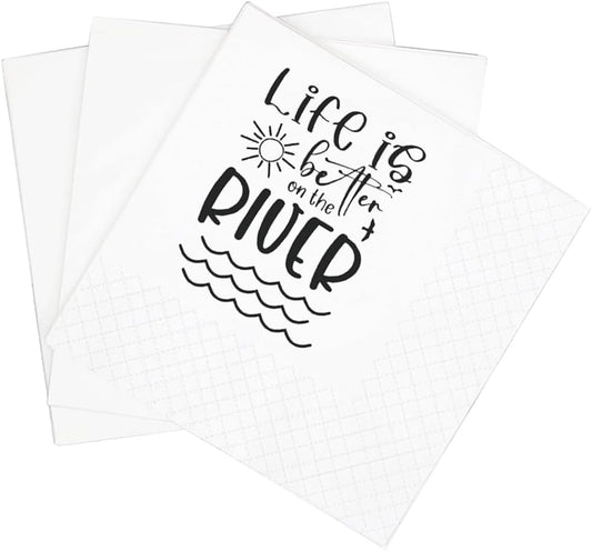 Life Is Better On The River Cocktail Napkins