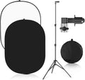 Portable Chromakey Black and White Foldable Pop-up Backdrop with Stand