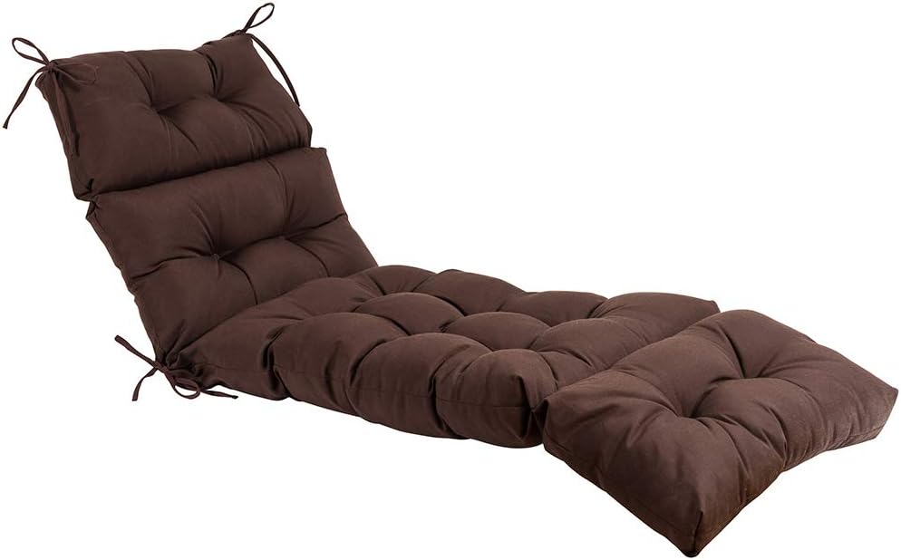 QILLOWAY Indoor/Outdoor Chaise Lounge Cushion for Comfort