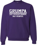 Wild Bobby Grumpa Like A Regular Grandpa Only Grumpier Crewneck Happy